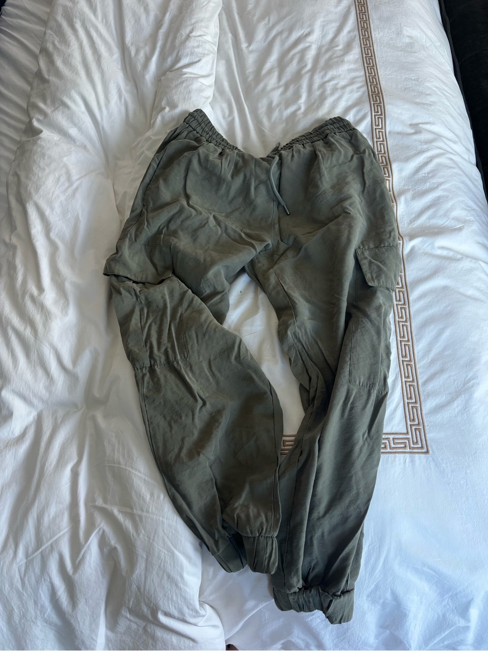 Zara Olive Cargo Joggers